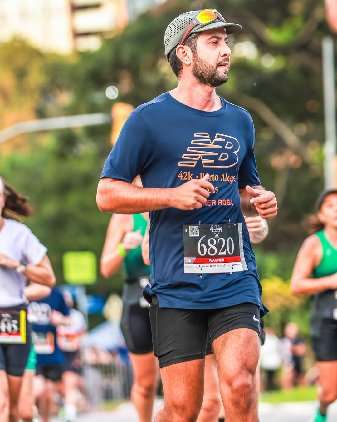 Wagner Rosa running a marathon
